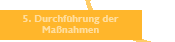 5. Durchf&uuml;hrung der Ma&szlig;nahmen